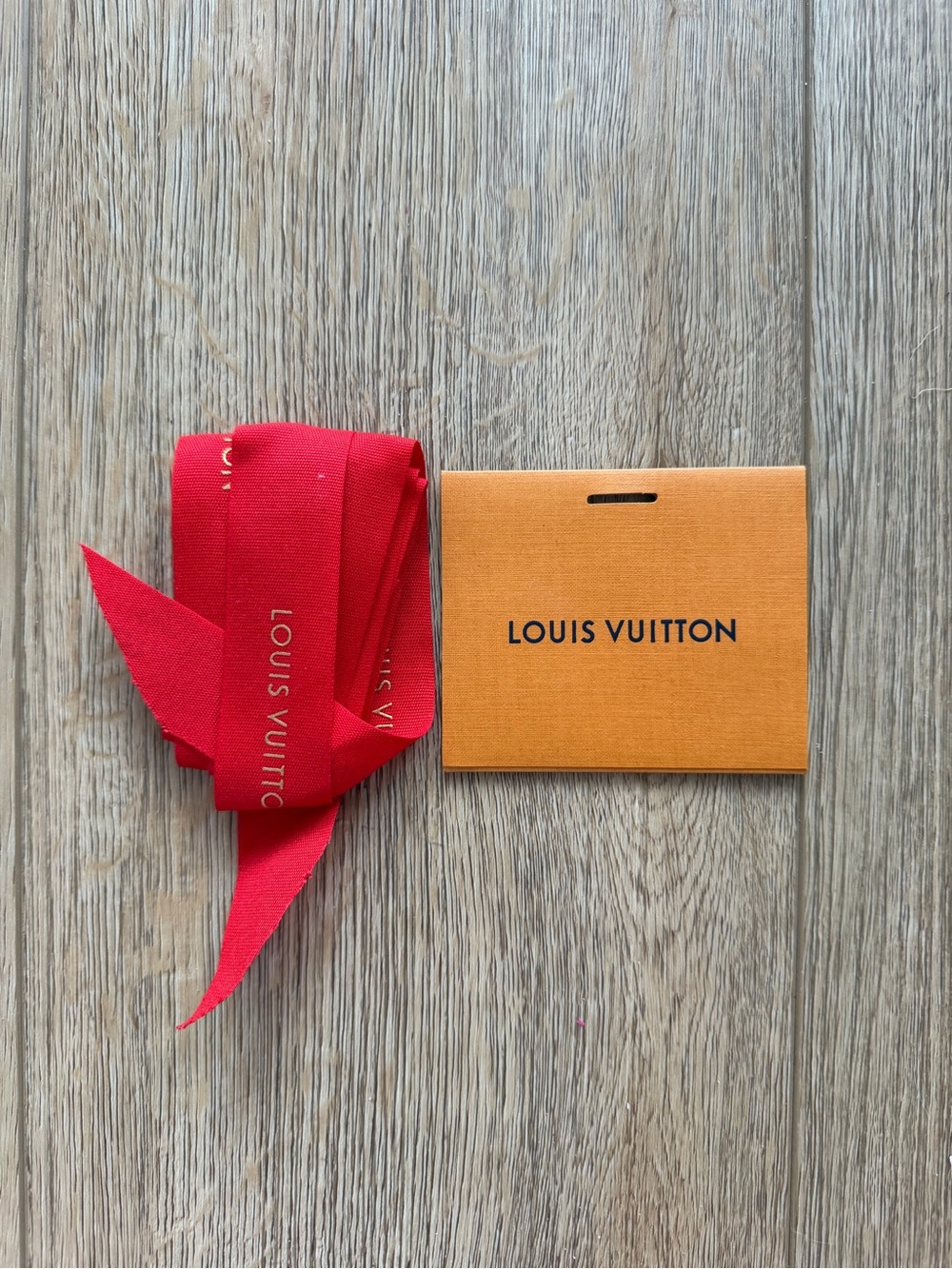 Louis Vuitton Gift Note Card & Ribbon